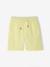 Elasticated bermuda shorts for boys denim blue+fir green+pastel yellow 