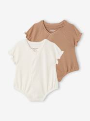 -Pack of 2 baby girl playsuits