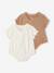 Pack of 2 baby girl playsuits ecru 