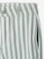 Girl's striped trousers sage green 