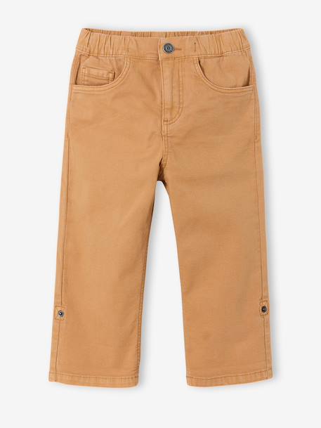 Bermuda shorts for boys navy blue+pecan nut 