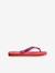 Brasil logo Flip-Flops, HAVAÏANAS, for Children coral+ink blue+navy blue 