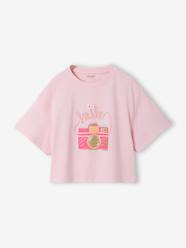 Girls-Cropped short-sleeved T-shirt for girls 