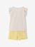 Pack of 2 short-sleeved pyjamas for girls pale yellow 