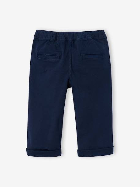 Bermuda shorts for boys navy blue+pecan nut 