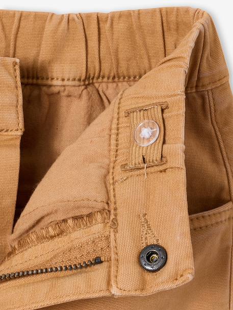Bermuda shorts for boys navy blue+pecan nut 
