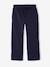 Boys' wide-leg joggers navy blue 