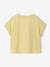 Girl's short-sleeved t-shirt pale yellow 