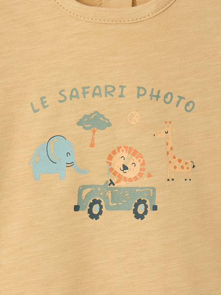 Safari T-shirt for baby boys cappuccino 