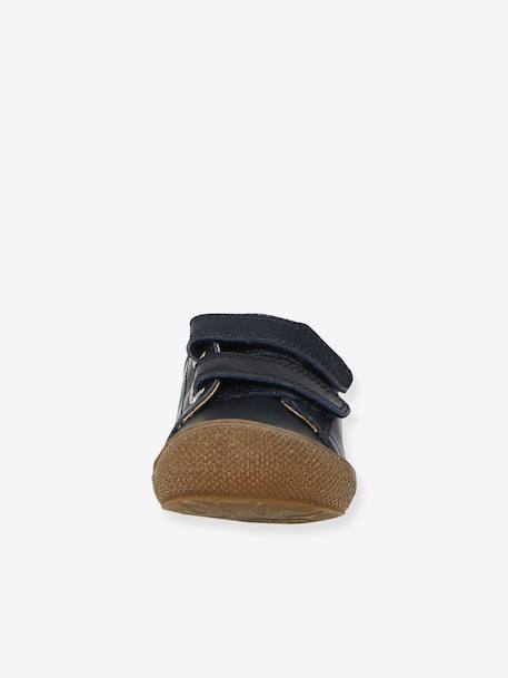 Cocoon Pram Shoes for Babies by NATURINO® camel+navy blue 