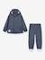 Children's rain jacket and trouser set MATREINAR MINI A TURE deep blue+green 