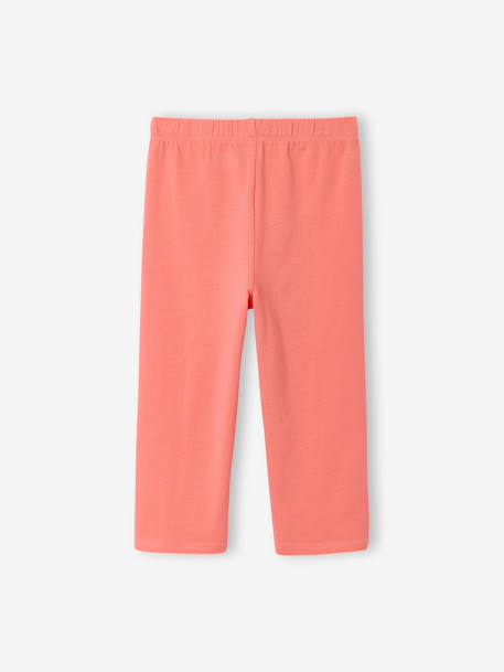 Pack of 2 Mid-Calf Leggings for Girls emerald green+marl grey+mauve 