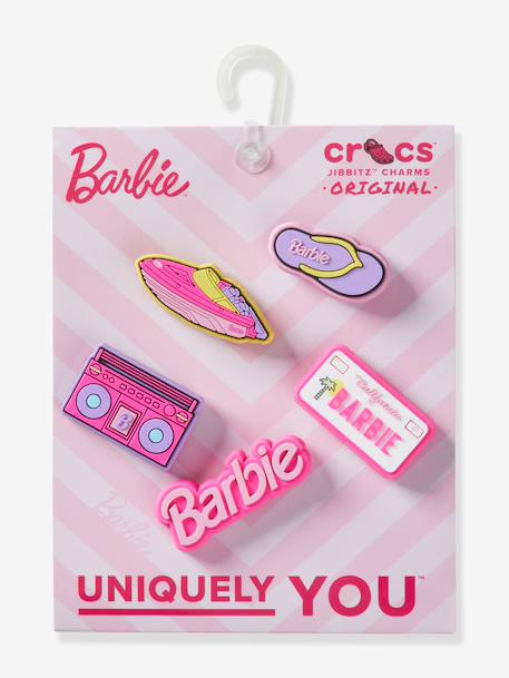Set of 5 Barbie CROCS Jibbitz multicoloured 