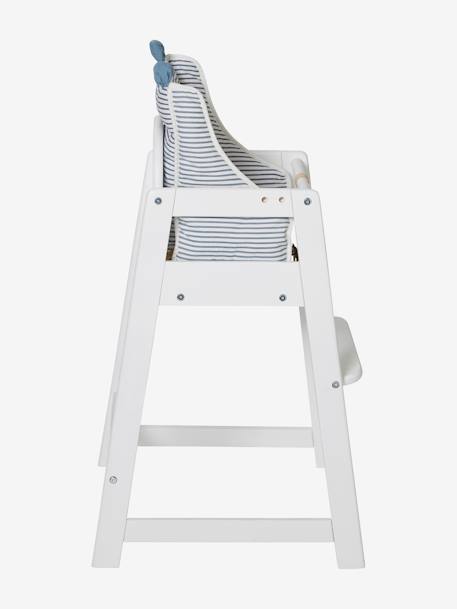 VERTBAUDET High Chair Cushion Blue Stripes+mustard+White 