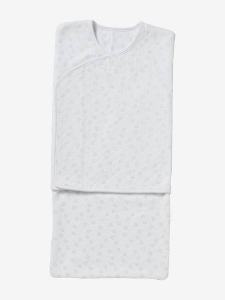 Swaddling Blanket, Size 2, by Vertbaudet White/Print 