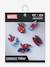 Set of 5 Spiderman CROCS Jibbitz multicoloured 