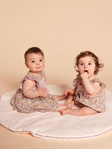 Baby dress with matching organic cotton knickers multicoloured 