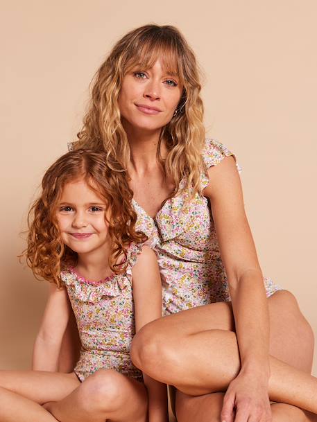One-piece swimsuit family capsule multicoloured 