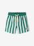 Boy's swim shorts striped green 