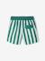 Boy's swim shorts striped green 
