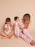 Baby pyjamas with wide neck in organic cotton rosy 