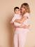 Gingham cotton muslin two-piece pyjamas rosy 
