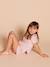 Girls' organic cotton 2-piece pyjamas rosy 