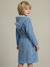 Shark Bathrobe with Recycled Cotton, for Children blue 