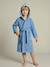 Shark Bathrobe with Recycled Cotton, for Children blue 