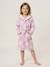 Customisable MARGUERITE bathrobe for children, with recycled cotton mauve 