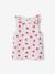 Sleeveless t-shirt for girls ecru+sage green 