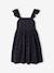 Girl's Embroidered Dress slate grey 