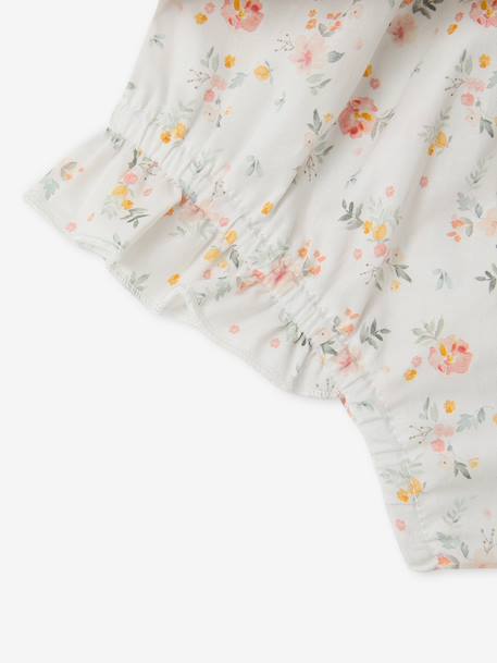 Set of top and knickers for baby girls ecru 
