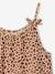 Girl's fine strap jersey dress beige 