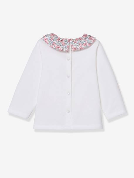 Floral long-sleeved T-shirt baby girl´s light pink 