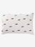 Duvet cover and pillowcase bedding set striped blue 