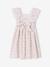 Cotton Gauze Occasion Wear Dress with Broderie Anglaise Sleeves, for Girls pale pink 