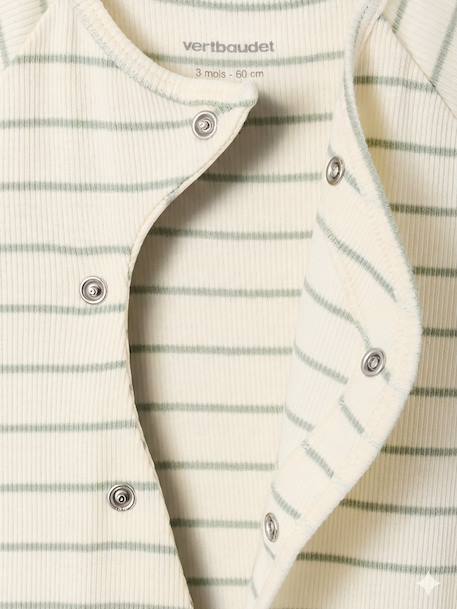 Pack of 2 customisable baby playsuits sage green 