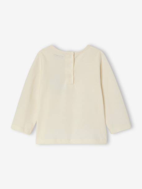 Girl's long-sleeved T-shirt ecru 