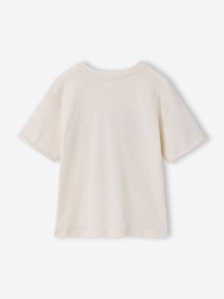 Boy's short-sleeved t-shirt ecru 