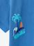 Boy's short-sleeved printed t-shirt medium blue 