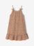 Girl's fine strap jersey dress beige 