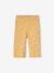 Girl's wide-leg jersey trousers mustard 