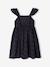 Girl's Embroidered Dress slate grey 