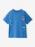 Boy's short-sleeved printed t-shirt medium blue 