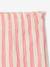 Girl's wide-leg jersey trousers mustard+striped pink 