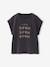 Short-sleeved t-shirt anthracite+ecru+rose 