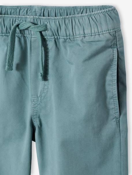 Turn-up trouser for boys emerald green 