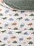 Duvet cover and pillowcase bedding set printed white 