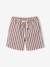 Boy's striped bermuda shorts striped red 